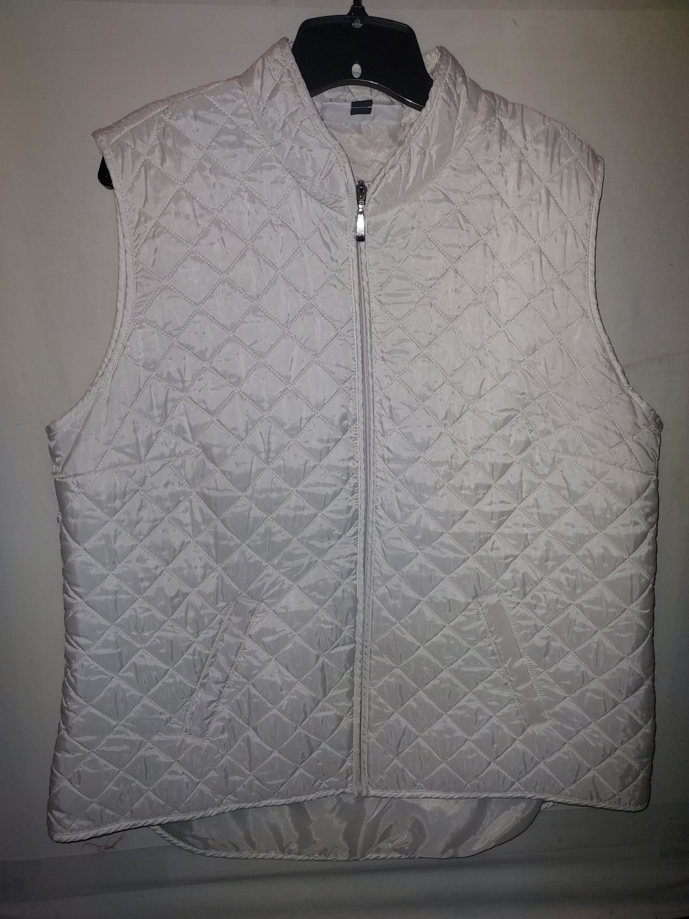 Karen Scott Sport Quilted Sleeveless Vest - Ivory